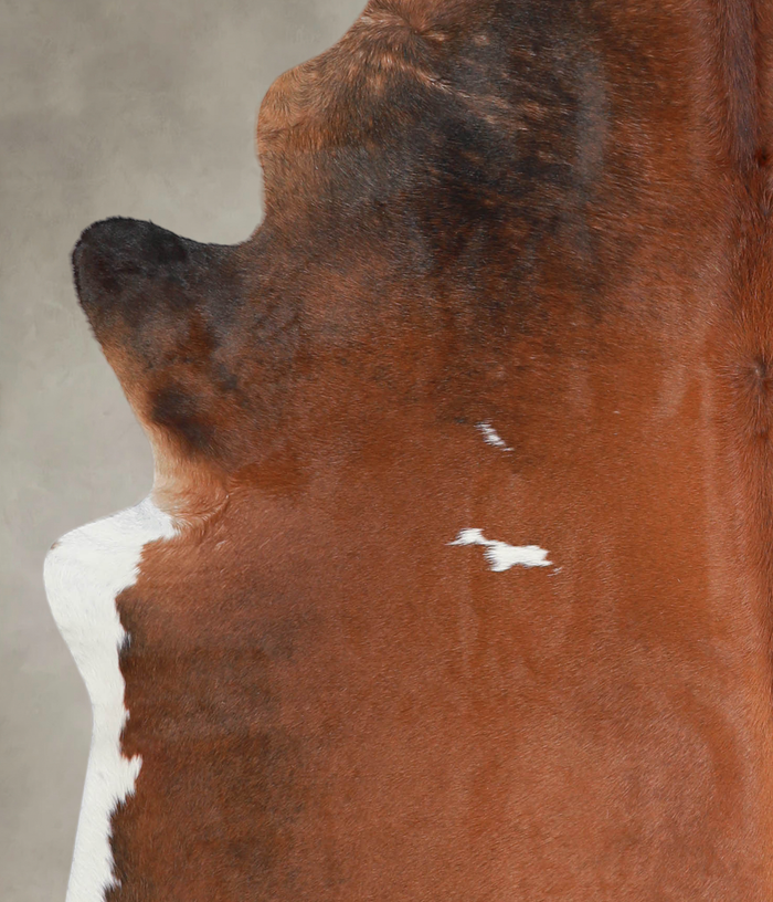 Chocolate and White Cowhide Rug #A25141