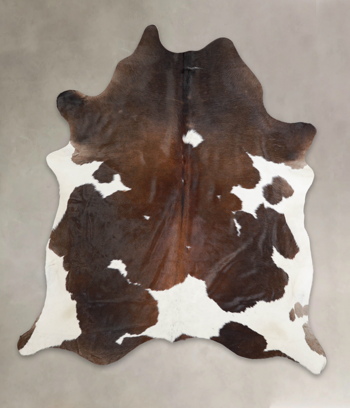Chocolate and White Cowhide Rug #A25137
