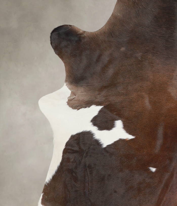 Chocolate and White Cowhide Rug #A25137