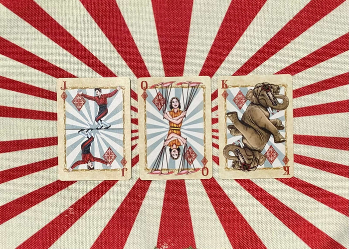 PlayingCardDecks.com-Circus Bicycle Stripper Playing Cards