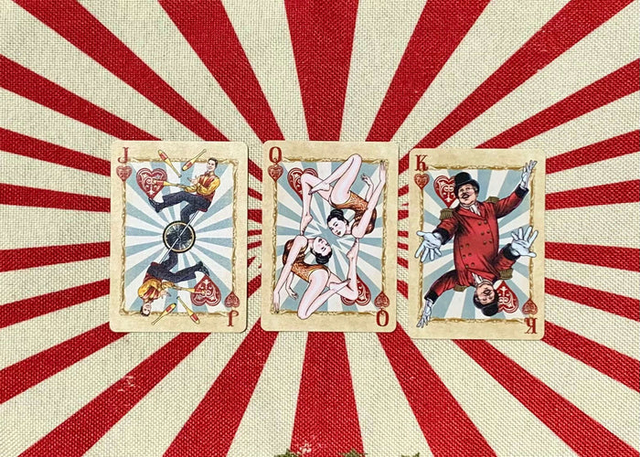PlayingCardDecks.com-Circus Bicycle Stripper Playing Cards