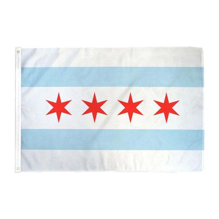 CITY OF CHICAGO FLAG- DELUXE 3' X 5'