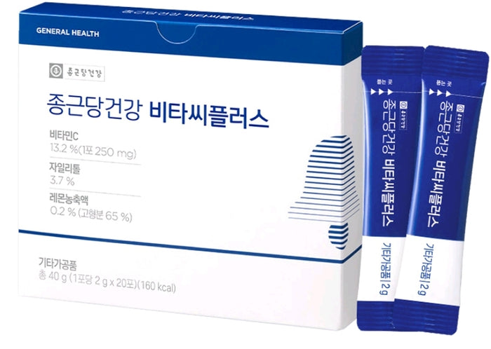 CKD Vitamin C Plus 250mg 20pkChong Geun Dang Health Vita Plus 2G 200 Poet Vitamin C 250mg / 종근당건강 비타씨플러스 2g 200포 대용량 비타민C 250mg