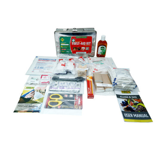 CLASS-B (SS) First Aid Kit – Advanced Medical Kit in Stainless Steel Case