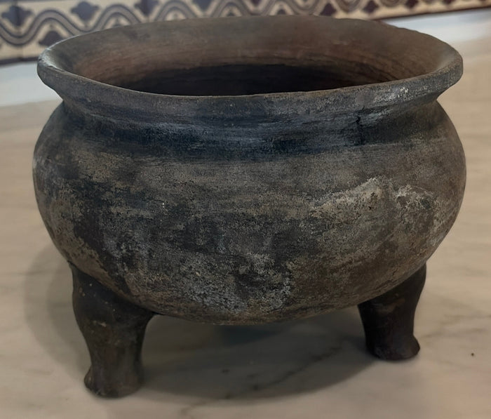 Clay Tripod Vase