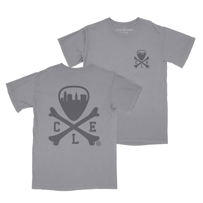 CLE Logo - Mens/Unisex Crew T-shirt - Grey