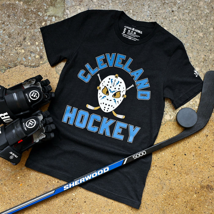 Cleveland Hockey Mask - Mens/Unisex Crew T-Shirt