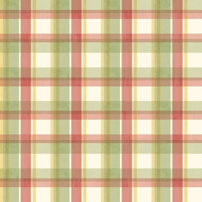 Coastal Waters Sunny Plaid Multicolor Easy Walls Wallpaper - all4wallswall-paper