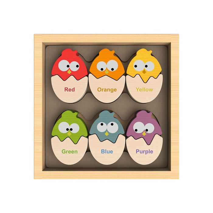 Color N Eggs Bilingual Matching Puzzle