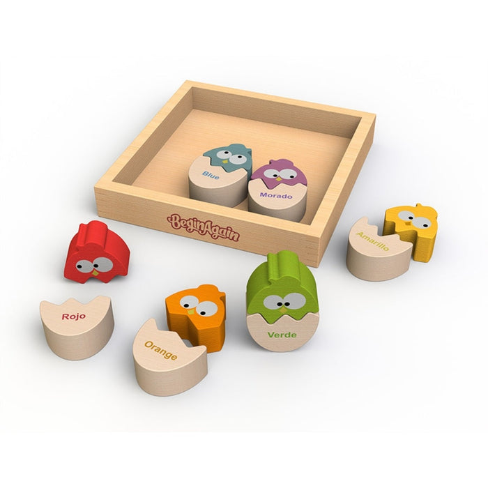 Color N Eggs Bilingual Matching Puzzle
