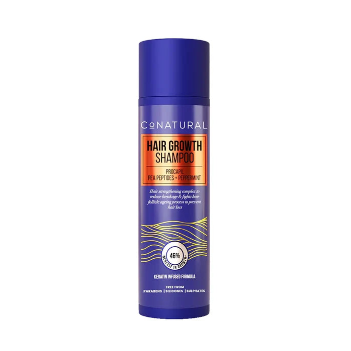 CoNatural Hair Growth Shampoo, Free From Paraben, Silicone & Sulphates, Prevent Hair Loss, 260ml