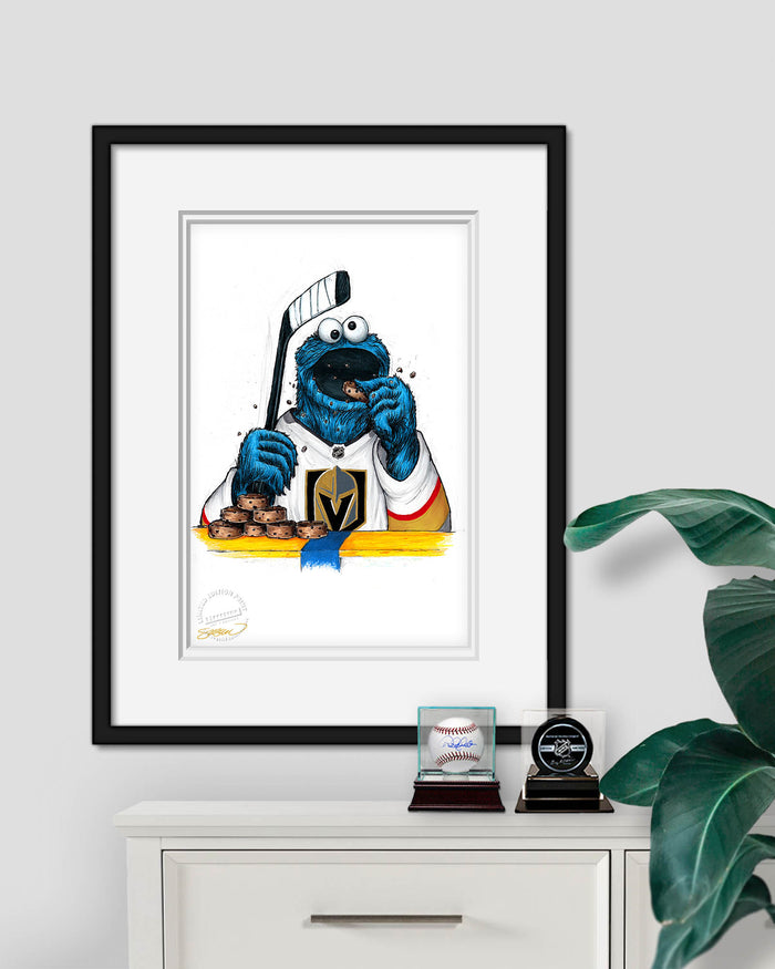 Cookie Monster x NHL Golden Knights Limited Edition Art Print