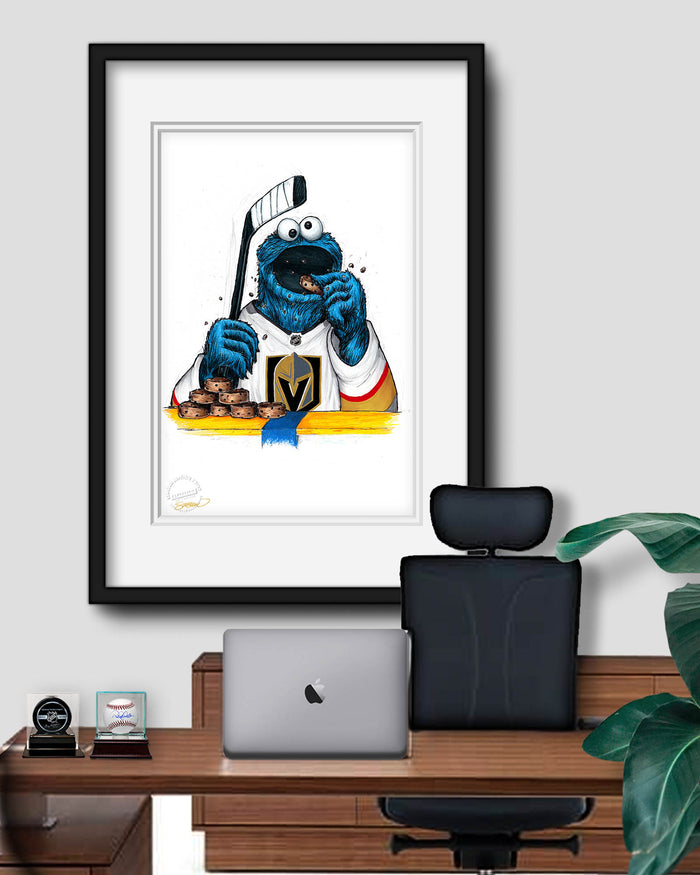 Cookie Monster x NHL Golden Knights Limited Edition Art Print
