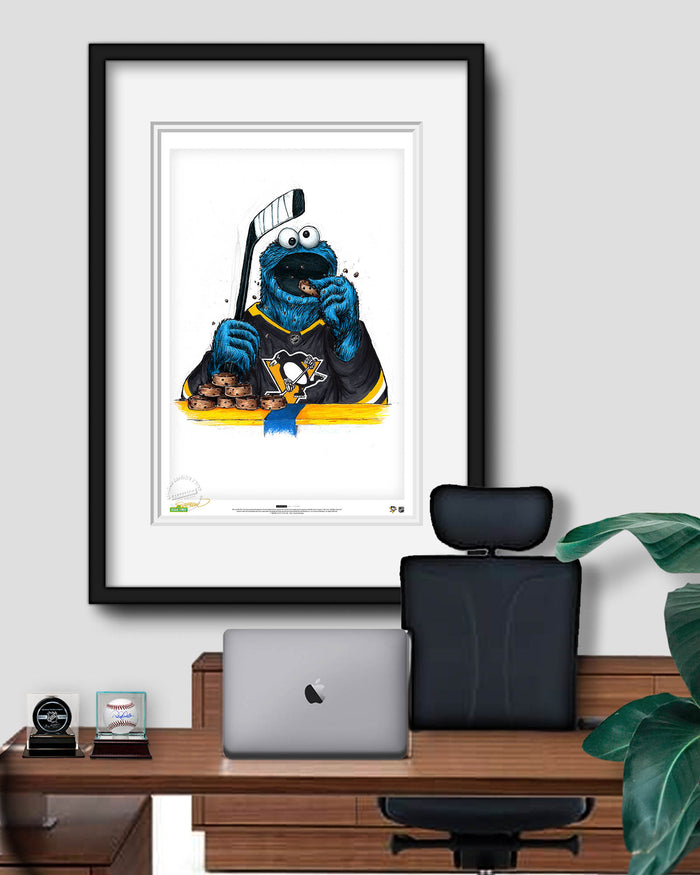 Cookie Monster x NHL Penguins Limited Edition Art Print