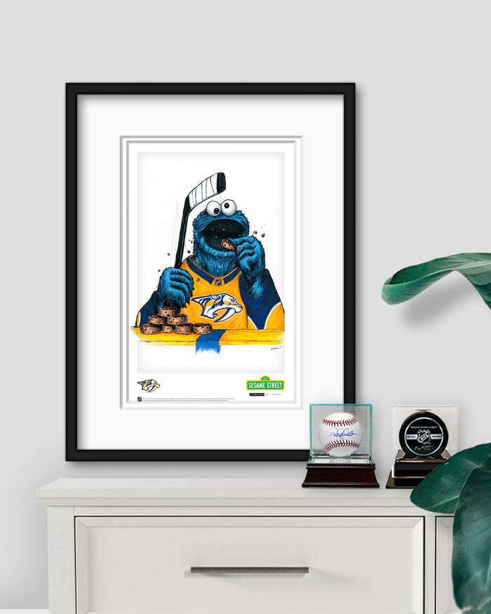 Cookie Monster x NHL Predators Limited Edition Art Print