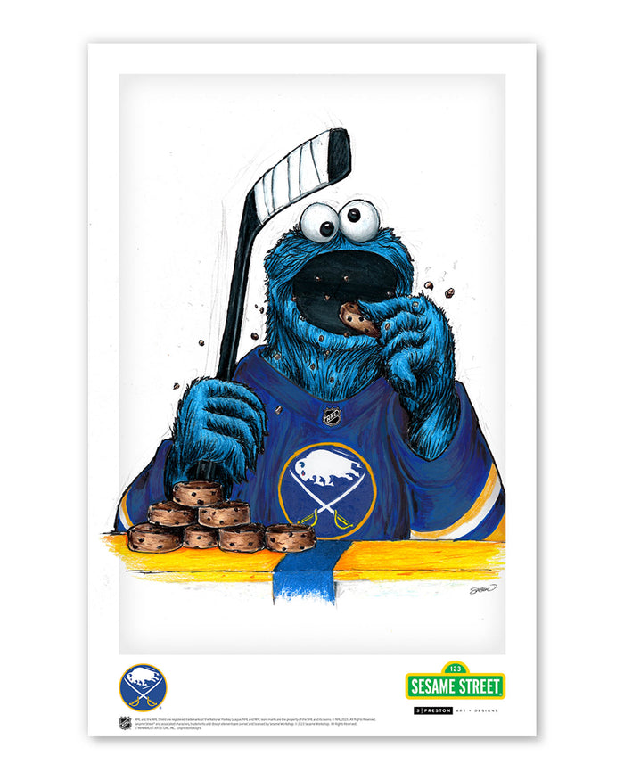 Cookie Monster x NHL Sabres Limited Edition Art Print