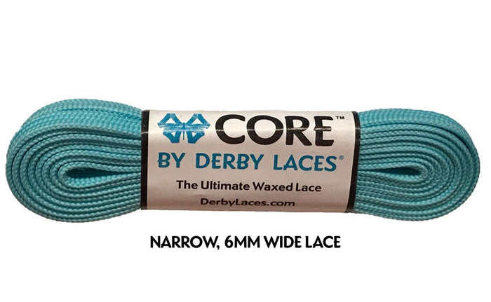 CORE by Derby Laces - AQUA 120" - Pigeon's Roller Skate Shop