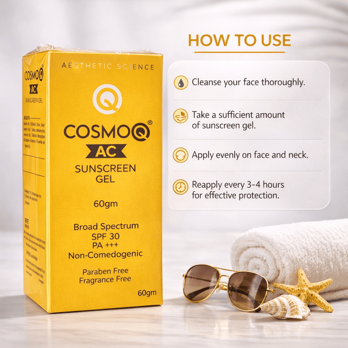 CosmoQ Ac Sunscreen Gel - Cosmosentials