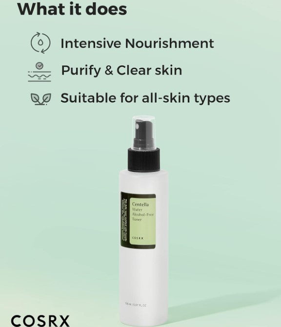 COSRX Centella Water Alcohol-Free Cica Toner 150ml / 5.07 fl. Oz.