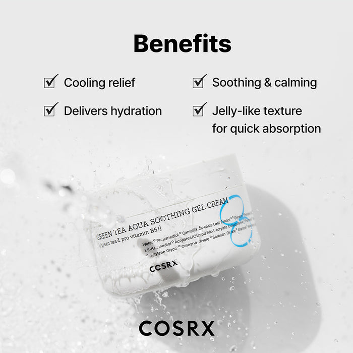 Cosrx Green Tea Aqua Soothing Gel Cream 50ml