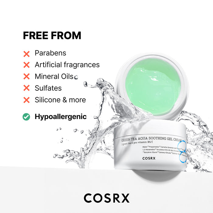 Cosrx Green Tea Aqua Soothing Gel Cream 50ml