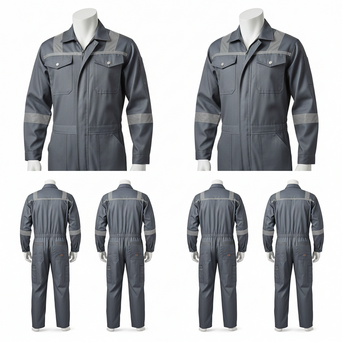 Cotton Polyester Safety Coverall MBS003 – 65% Polyester 35% Cotton 180 GSM
