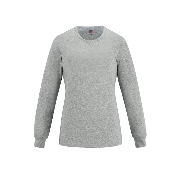 CSW 24/7 S05616 - Breeze - Ladies Ring Spun Combed Cotton Long Sleeve Crewneck T-Shirt