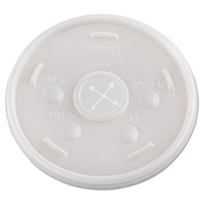 CUP/ Foam 24 oz, Lid, Straw Slot, 500/cs-Food Service