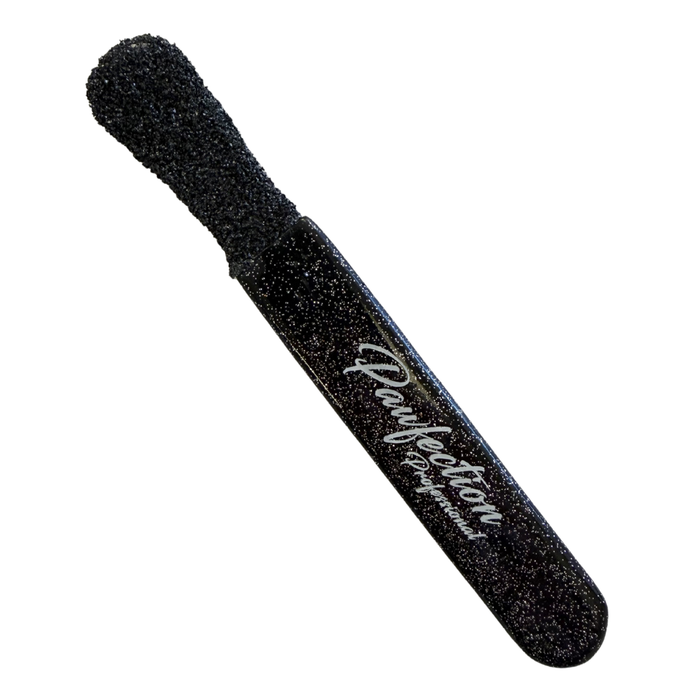 Curved Stripping File w/ Black Glitter Handle