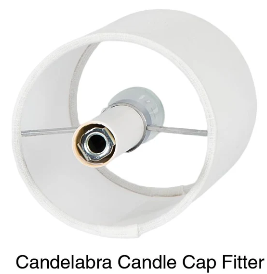 Cylinder style Chandelier Hardback Shade, 4(T) x 4(B) x 6.5(H), Off-White Linen (00702F)