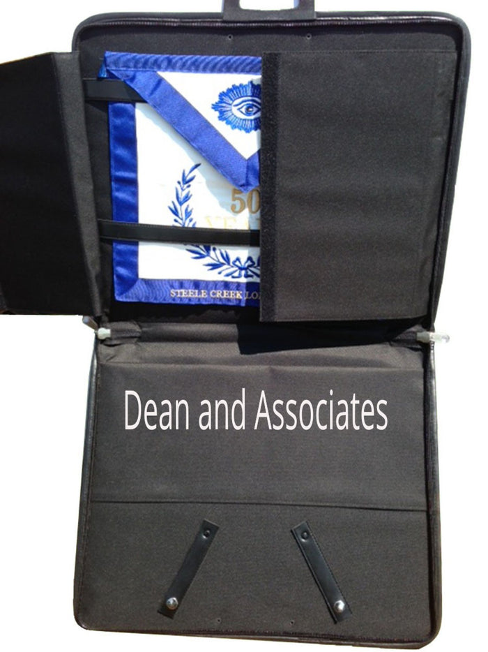 D6700 CASE APRON MASONIC - Black Lining - Black Vinyl Exterior