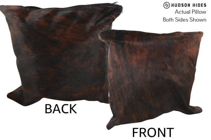 Dark Brindle Cowhide Pillow #35656