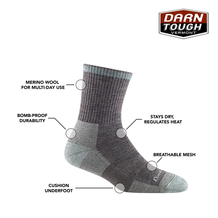 Darn Tough Women's Ida May Micro Crew Midweight Work Sock - Ironworkergear