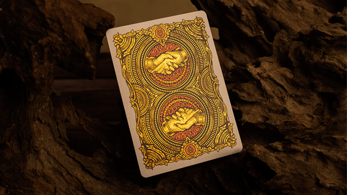 PlayingCardDecks.com-Deal with the Devil Golden Contract Playing Cards TWPCC