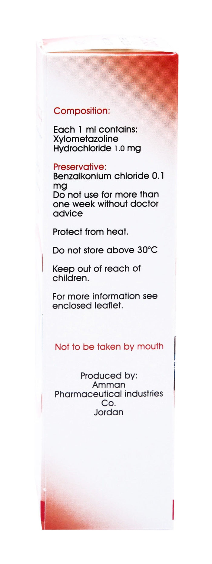 Decozal 0.1% Xylometazoline HCL Nasal Spray for Colds, 10ml - Makkah Pharmacy
