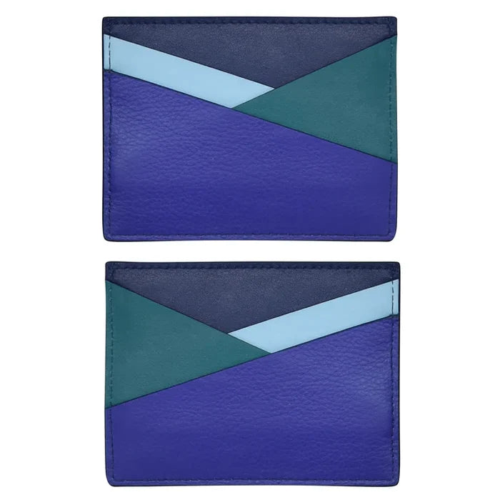 Denim Asymmetric Card Case