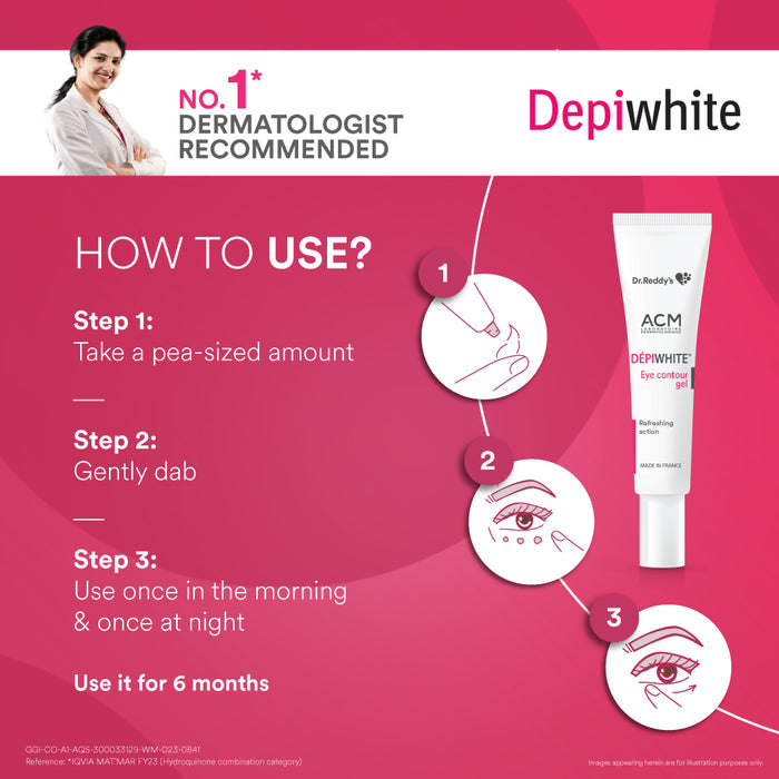 Depiwhite - Tube of 15ml Eye Contour Gel