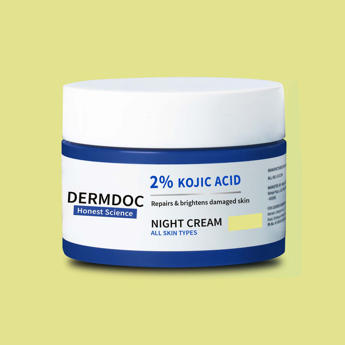 DERMDOC 2% Kojic Acid Glow Fusion Formula Night Cream 80 gm