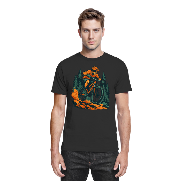 Black Arvenzo Dirt Rush unisex shirt featuring a front graphic design, casual fit, and premium fabric.