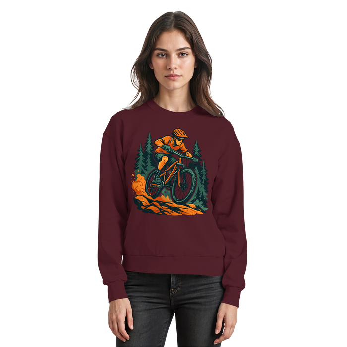 Arvenzo Dirt Rush sweatshirt in burgundy with a front basic design, soft fabric, and casual fit for everyday wear.
