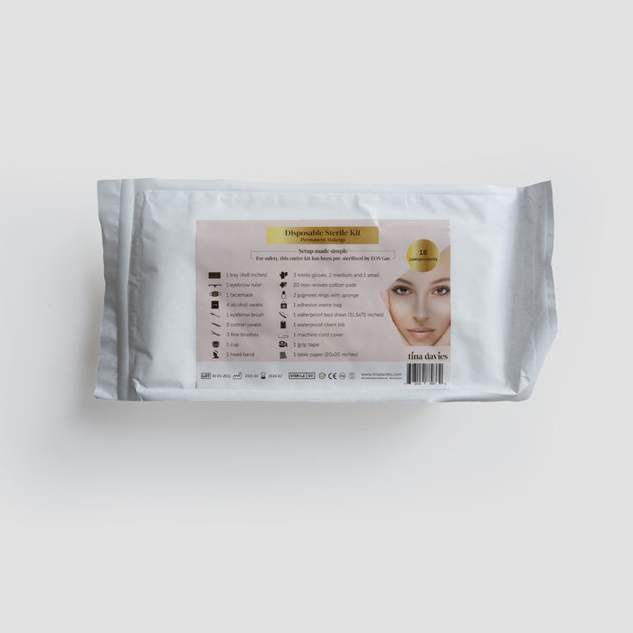 Disposable Sterile Kit - Single Unit - For Microblading & Permanent Makeup Artists - Tina Davies Professional