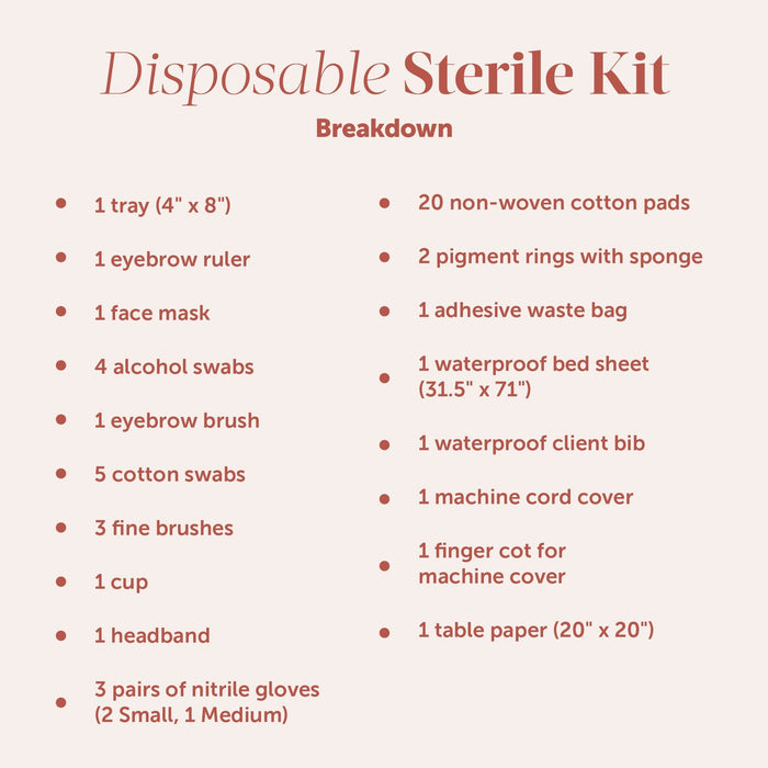 Disposable Sterile Kit - Single Unit - Tina Davies Professional