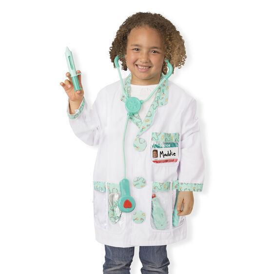 Doctor Role Play Costume Set ages 3 - 6 Yrs - USA Party Store