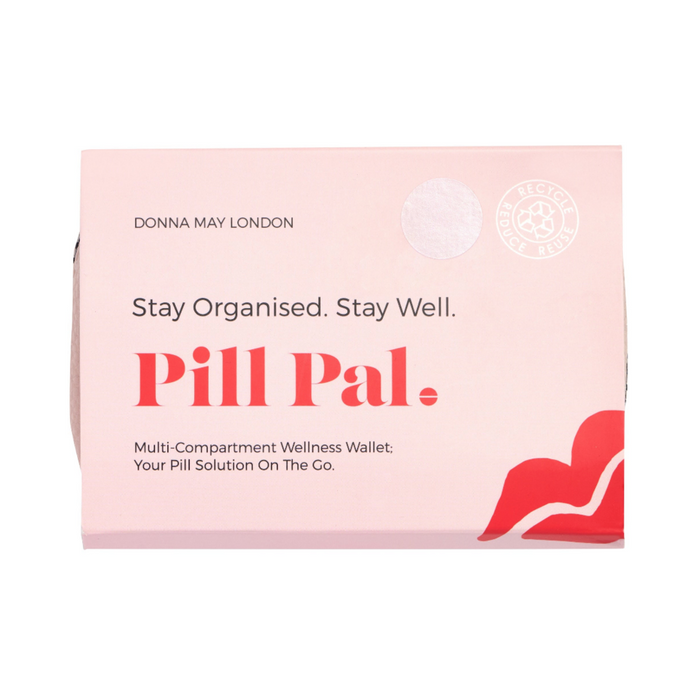 Donna May London Everyday Pill Pal - Silver Faux Leather