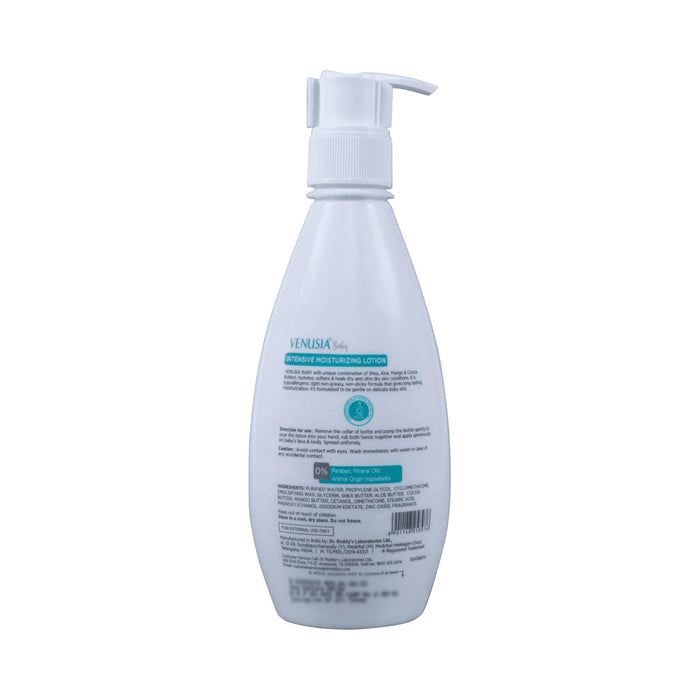 Dr Reddy's Venusia Baby Intensive Moisturizing Lotion 300 g and Baby Intensive Moisturizing Cream 75 g| For Dry and Ultra dry Skin | Contains Cocoa Aloe Mango & Shea Butters