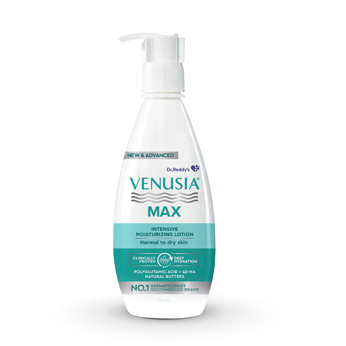 Dr. Reddy's Venusia Max Intensive Moisturizing Lotion, Repairs  Skin, Provides Soft & Smooth Skin, 300 GM
