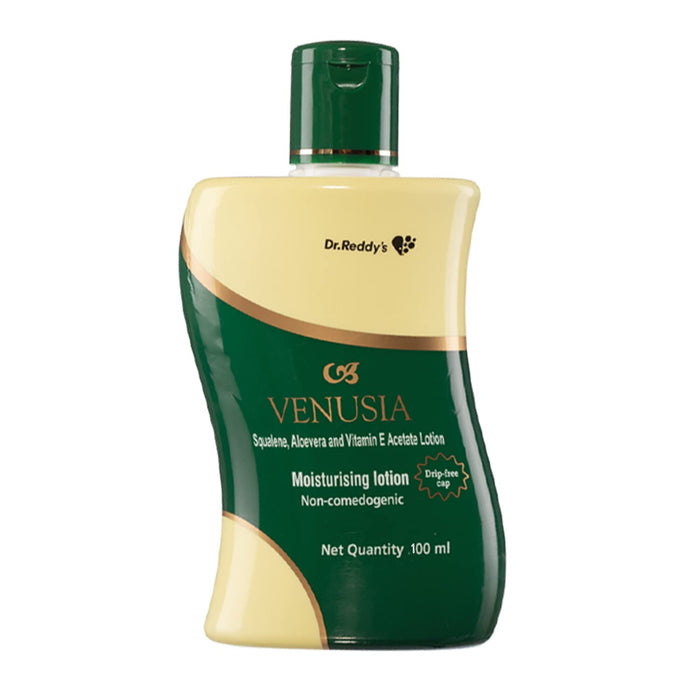Dr. Reddy's Venusia Moisturizing Lotion With Aloe Vera, Vitamin E & Squalene,Smooth & Moisturized Skin,100 ML