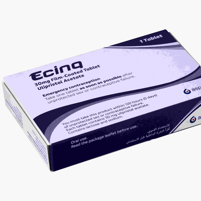 Ecinq Tablets 30mg, Pack of 1, Ulipristal acetate - Makkah Pharmacy