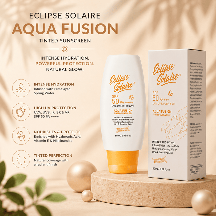 Eclipse Solaire Aqua Fusion Tinted Sunscreen SPF 50 PA++++ - Cosmosentials