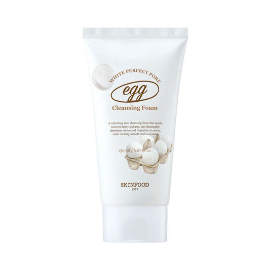 SKINFOOD Egg White Perfect Pore Cleansing Foam Nudie Glow Australia
